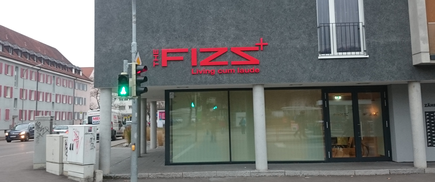 Außenwerbung The Fizz, Werbetechnik in Freiburg